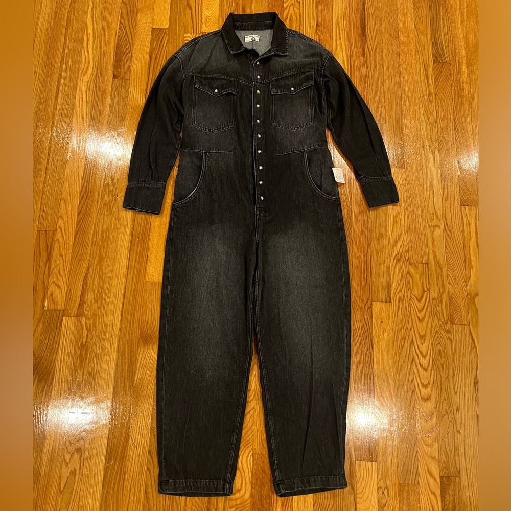 NWT | Free People Denim Jumpsuit